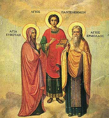 Mother of the Holy Great-martyr Panteleimon, that eponym of the mercy of God.