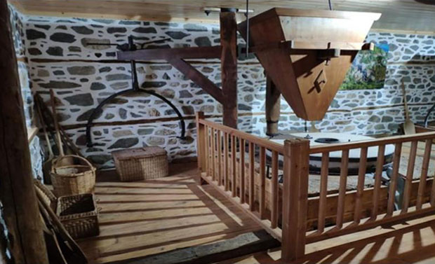The newly restored mill where Saint Silouan labored in obedience, at the Holy Monastery of Saint Panteleimon on Mount Athos.