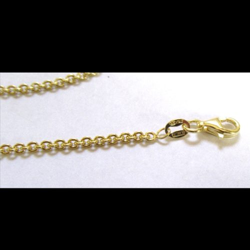 Detail of Italian 925 Slver/Gold Plate Chain