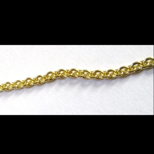 Detail of Italian 925 Slver/Gold Plate Chain