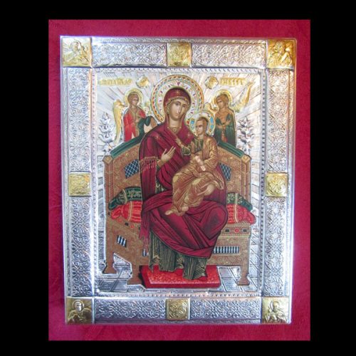 Most Holy Theotokos Queen of All,  the Healer of Cancer Icon