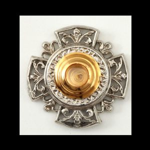 Top view of Reliquary 4 brass with gold