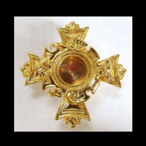 Gold gilded Brass Reliquary