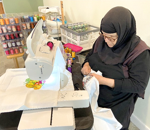 Mother Tamara, hard at work in our Sewing Room